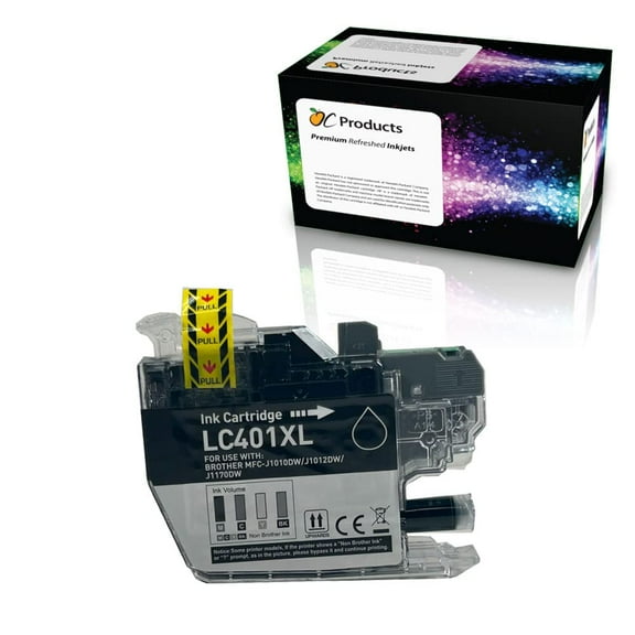 OCProducts Compatible Ink Cartridge Replacement for Brother LC401XL Black for DCP-J1050DW DCP-J1140DW DCP-J1800DW MFC-J1010DW MFC-J1012DW MFC-J1170DW