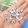 thumbnail image 4 of 500 Cuentas Circulares con Letras de 3,5 X 7 Mm, Cuentas AcríLicas con Letras de un Solo Alfabeto, Pulsera Redonda , Cuentas de JoyeríA, FabricacióN de Joyas, 4 of 5