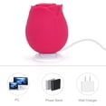 thumbnail image 2 of Rose Toy for Woman, Vibrator and Adult Sex Toys with 10 Vibrating Clit Stimulator for Women Couples - MMQ, 2 of 8