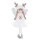 thumbnail image 1 of Ounissouiy Colgante de muñeca de Navidad Decoración de árbol de Navidad resistente al desgaste Adorno de muñeca colgante Kits de decoración para fiestas Blanco, 1 of 8