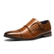 thumbnail image 1 of Mocasines de Vestir para Hombre Bruno Marc con Hebilla Monk Camel Talla 13 US, 1 of 7