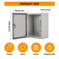 thumbnail image 4 of QinaQin Lockable Outdoor Electrical Box, NEMA 4X Steel Enclosure, IP67 Waterproof Dustproof Junction Box with Mounting Plate and Key for Indoor Outdoor, 4 of 9