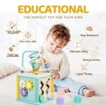thumbnail image 4 of Juguete Montessori de madera Activity Cube Airlab para niños de 1 a 3 años, 4 of 8