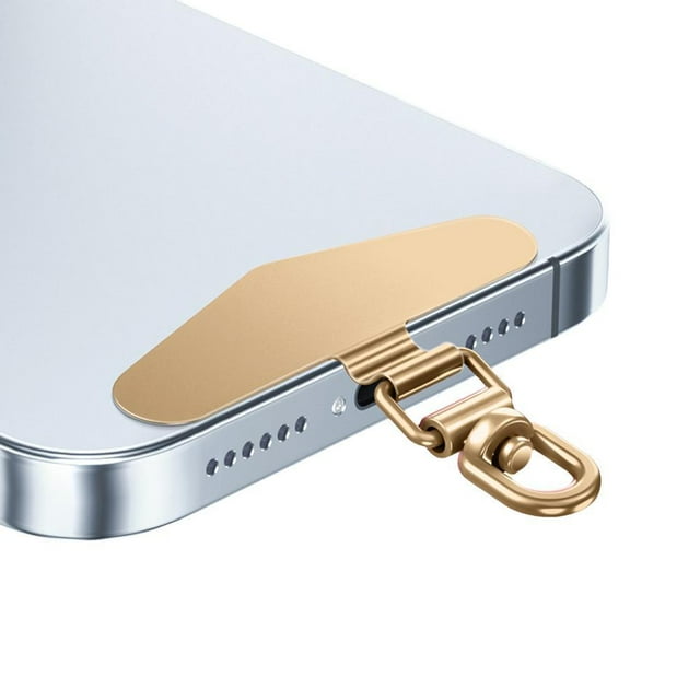 Universal Phone Lanyard Tab Stainless Steel Secure Tether Pad for Mobile Phone Carrying | Arch Bridge Design, Anti-Fall Protection, Slim Fit for All Cases