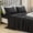 Black, variant on Luxury Microfiber Flat Sheet, Soft Hypoallergenic Breathable Wrinkle Free Bed Sheet, Fade & Shrink Resistant All Season Minimalist Bedding, 1 Pack Flat Sheet Only