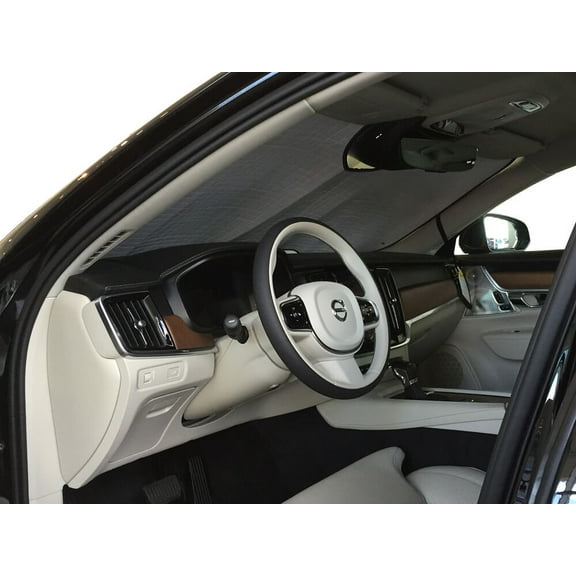 HeatShield, The Original Windshield Sun Shade, Custom-Fit for Volvo S90 Sedan 2017, 2018, 2019, 2020, 2021, Silver Series