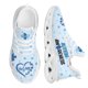 thumbnail image 1 of Nuevas zapatillas informales ligeras para mujer con diseño azul de concienciación sobre el autismo, zapatillas de plataforma para mujer, tenis de malla de talla grande, 1 of 6