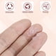 thumbnail image 4 of Uxcell 100 Pcs 5 mm Tapones de respaldo para aretes de silicona almohadillas claras, 4 of 6