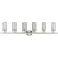 thumbnail image 2 of 44.4 inch 6 Light Brushed Nickel Bathroom Vanity light fixture with Brushed Nickel Stainless Steel Mesh Shade Shade, 2 of 5