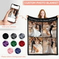 thumbnail image 3 of Personalised Gifts for Women Men - Personalised Blanket with Photo Text, Custom Blanket, Personalised Photo Blanket, Gifts for Mum Dad Kids Pet Friends Her, Gifts for Valentines Day Birthday, 3 of 6