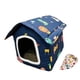 thumbnail image 1 of Caseta plegable para gatos de exterior, cueva cálida para mascotas, suministros para mascotas, refugio para gatos callejeros Azul L, 1 of 9
