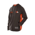 thumbnail image 2 of Men's New Era  Brown Cleveland Browns Combine Authentic Raglan Scuba Full-Zip Hoodie, 2 of 5