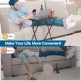 thumbnail image 7 of PERLESMITH Folding TV Tray Table, End Table, Eating/Snack Table for Bed & Sofa,  One Size Black, 7 of 7
