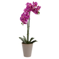 Nearly Natural 24in. Speckled Phalaenopsis Orchid Artificial Flower Arrangement, Pink