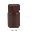 thumbnail image 2 of BRIGHTFUFU 10pcs Light Brown Plastic Chemical Lab Bottles Sample Storage Bottles High Temperature Resistance, 2 of 8