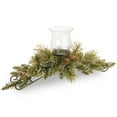 thumbnail image 2 of National Tree GB3-810-30C-A 30 inch Glittery Bristle Pine Centerpiece with 1 Candle Holder & Glass Cup with 3 White, 2 of 2