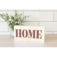 thumbnail image 2 of Home Almond Damask Raspberry 10 x 5 Wood Tabletop Sign Plaque, 2 of 4