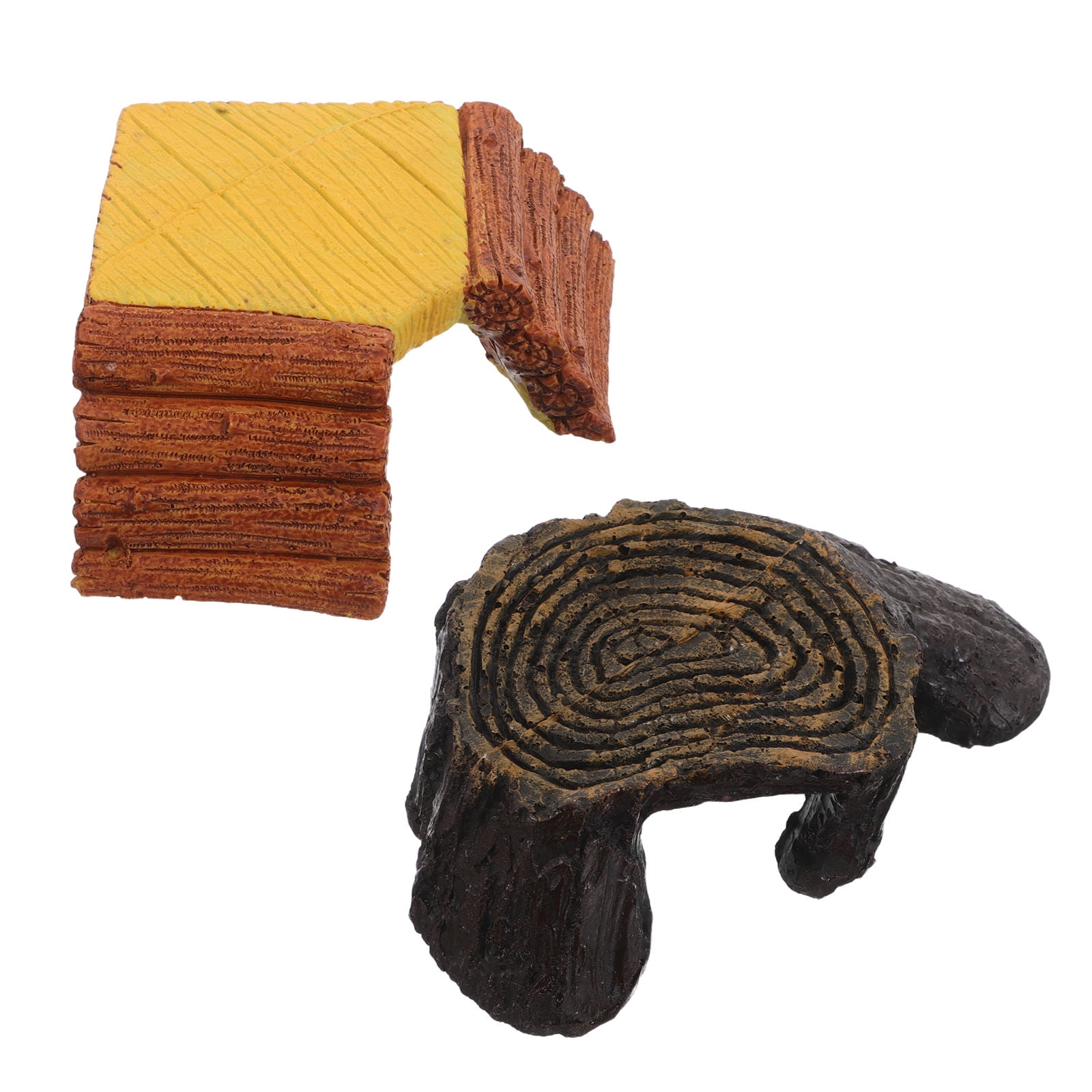 UPGRATOR 2Pcs Multifunctional Turtle Topper Basking Platform with Ramp and Hideout for Reptile Habitats