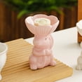 thumbnail image 4 of Birdeem Easter Bunny Ceramic Dessert Plate, Cute Rabbit Shape for Candy, Jewelry, and Decor, 4 of 8