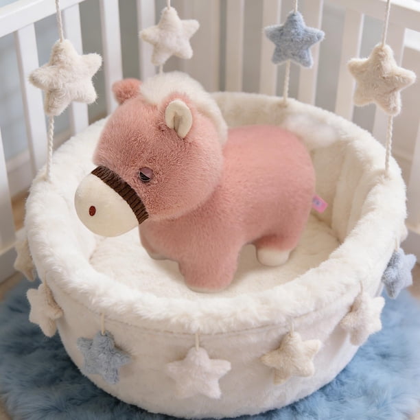 Juguetes de piscina, juguetes para bebés, juguetes para niños pequeños, ponis simulados, muñecos de peluche de caballo de patas cortas, lindos caballos del zodiaco, muñecos infantiles, mascotas del añ