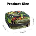 thumbnail image 2 of Frog Sanitary Napkin Pouch Bag with Plush Fabric, Sponge, and Oxford Cloth Material, 4.7x6.6x6.6 in, Ideal Travel Accessory for Feminine Hygiene Products., 2 of 6