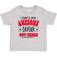 thumbnail image 3 of Inktastic That's My Awesome Brother out There with Soccer Balls Boys or Girls Baby T-Shirt, 3 of 5