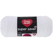 RED HEART Super Saver Yarn, 7oz  White