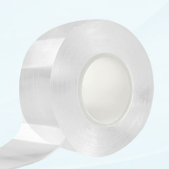 Heavy Duty Double Sided Tape, Removable 20FT Nano Mounting Tape, Strong Adhesive Tape Transparent Clear Adhesive Tape for Walls Carpet (0.08in*0.8in*10Feet,Pack of 2)