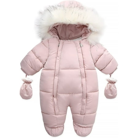 

YOUI-GIFTS Baby Snowsuit Thicken Cotton Winter Clothes Outerwear Jackets Puffer One Piece