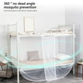 thumbnail image 5 of Eolstice Mosquito Net Tent for Bed, One Side Opening Canopy Netting Curtain, For Bedroom Decoration, Twin Size Without Bed Frame, Insect Protection, Breathable Mesh(White), 5 of 7