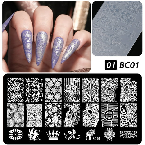 Nail Art Template Mix Designs Stamping Image Plates for Manicure Nail Salon Nail Stamping Plates Set All Seasons Nail Art Template Set Nail Art Template Practice Nail Art Template Plate Nail 1# - Nail Art Template Mix Designs Stamping Image Plates for Manicure Nail Salon Nail Stamping Plates Set All Seasons Nail Art Template Set Nail Art Template Practice Nail Art Template Plate Nail 1# -