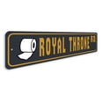 thumbnail image 3 of Royal Throne Aluminum Metal Decor Sign - 4x18 inches, 3 of 4