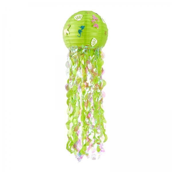 2x Linternas de papel de medusas coloridas Yuyangstore Decoración Interior de sirena