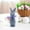#1 Purple, variant on Mgcok Flocked Bunny Statue With Bow Shiny Easter Bunny Desktop Decoration Flocked Foam Bunny Statue Easter Indoor Decoration 23 Cm 9 Inches