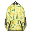 thumbnail image 3 of Lemon and Slice Yellow Pattern Backpack for School, Cute School Bag with Adjustable Shoulder Straps and Padded Back, 16.9"x12.6"x5.9", 3 of 5