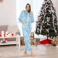 thumbnail image 7 of FORMRS Onesies Pajama for Adults Unisex Hoodie Winter Jumpsuit One Piece Sleepwear, Sizes S-2XL, Blue Snowflake, 7 of 7