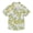 Yellow Lemon and Blue Tile, variant on Dailycode Small Short Sleeve Button Down Shirts Yellow Lemon and Blue Tile Casual Shirt 3-10 Years