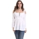thumbnail image 3 of Blusa informal tipo túnica con hombros descubiertos y cordones para mujer, 3 of 5