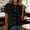 Black, variant on Button Down Shirts for Women Cotton Linen Summer Mandarin Collar Short Sleeve Blouses Casual Vacation Office Work Tees Shirt,M,White
