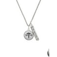 thumbnail image 2 of Delight Jewelry Silvertone Domed Black DH Silvertone Always My Mother Bar Charm Necklace, 23", 2 of 4