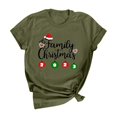 thumbnail image 1 of Gibobby Tops navideños para Mujer Camiseta de manga corta con cuello redondo y estampado de Navidad para mujer(AG,XG), 1 of 5
