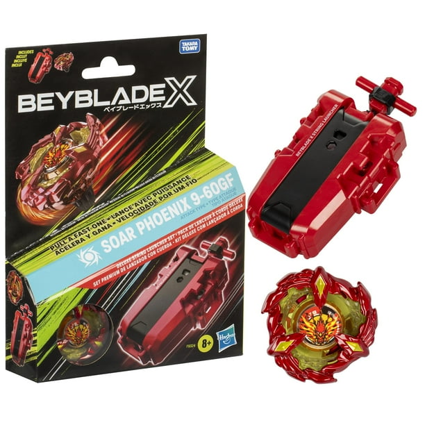 Set de inicio Beyblade X Soar Phoenix 9-60GF con trompo giratorio
