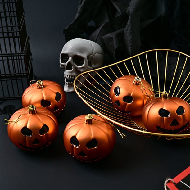 Decoraciones de Halloween, 3 piezas de decoración para fiesta de Halloween, simulación de terror, calabaza colgante, decoración de festival fantasma, colgante de decoración de humor, dijes de plástico