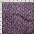 thumbnail image 3 of oneOone Cotton Cambric Fabric Leaves & Floral Block Decor Fabric Printed BTY 56 Inch Wide, 3 of 5
