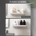 thumbnail image 3 of Wall Mounted Storage Rack | Bathroom Organizer for Towels & Toiletries | Non Perforated Adhesive Shelf | Kitchen & Office Utility Organizer | Multi-Purpose Storage Box | 1 Pack, 3 of 5