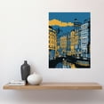 thumbnail image 2 of Leeds Dock Cityscape Colour Block Illustration Large Wall Art Poster Print Thick Paper 18X24 Inch, 2 of 5