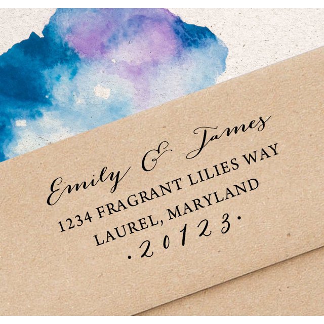 Printtoo Personalized Self Inking Address Rubber Stamp Custom Wedding Invitation Stamp Gift