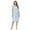 Blue Bloom, variant on Casual Nights Women's Short Sleeve Nightgown Lace V-Neck Sleepshirt Night Dress