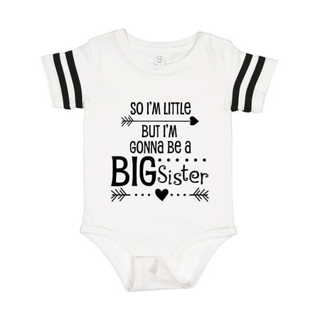 

Inktastic So I m Little but I m Gonna Be a Big Sister Gift Baby Girl Bodysuit
