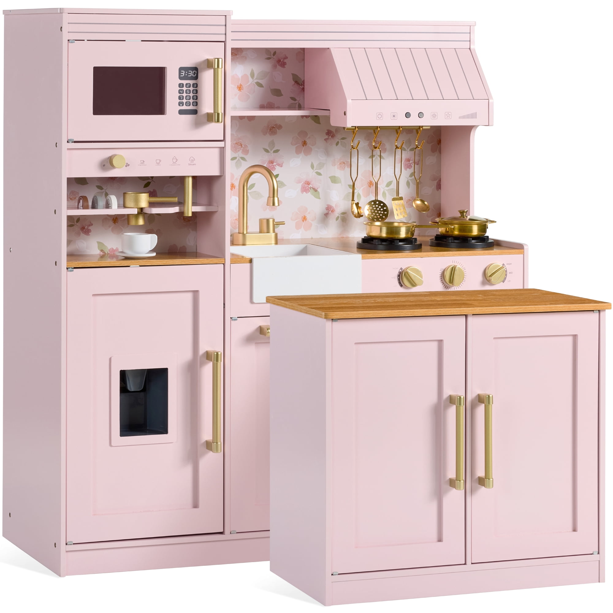 Step2 Grand Walk-In Wood Play Kitchen - 15 Piece Accessory Set